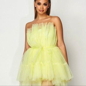 COPY - All Eyes On Me Tulle Ruffle Dress